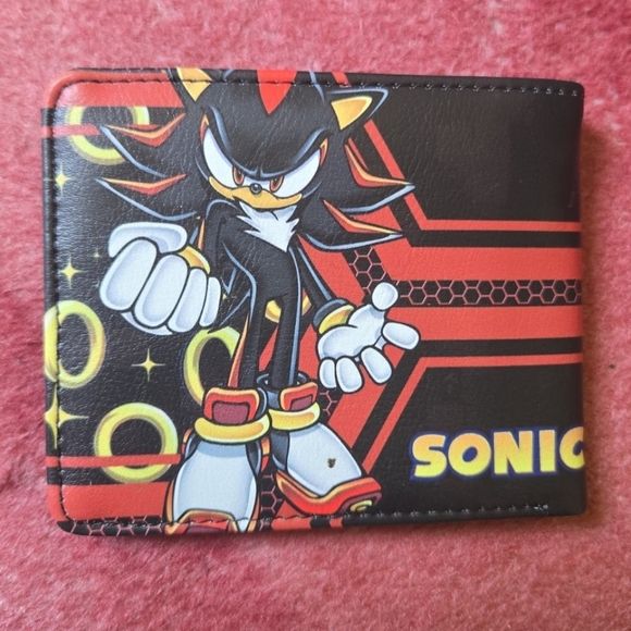 New Sonic The Hedge Hog Shadow Anime Manga Leather Wallet - Picture 3 of 3